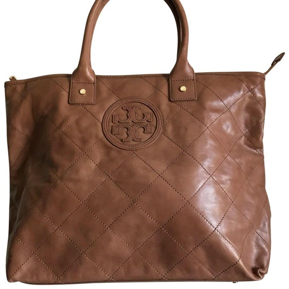 Tory Burch Handbags - NWOT! TORY BURCH Large Tan Leather Quilt